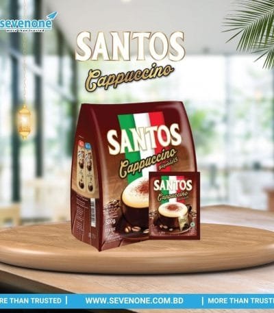 Santos Cappuccino 3 In1 With Choco Granule Coffee - 500 Gm