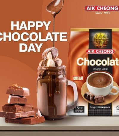 Happy Customer with AIK Cheong Coffee