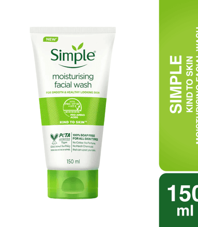 Simple Face Wash Kind to Skin Moisturising 150ml (India)