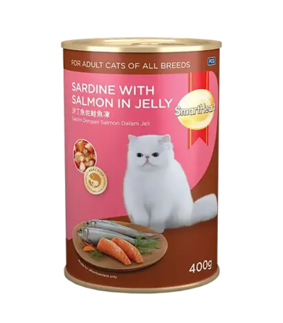 SmartHeart Adult Can Sardine with Salmon in Jelly (400gm)