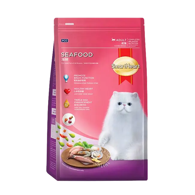 SmartHeart Adult Dry Cat Food Seafood (1.2kg)