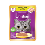 Whiskas Adult Chicken Flavor Wet Food Pouch (80gm)