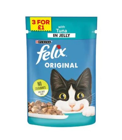 Purina Felix UK Original Tuna in Jelly Adult Cat Pouch (85gm)