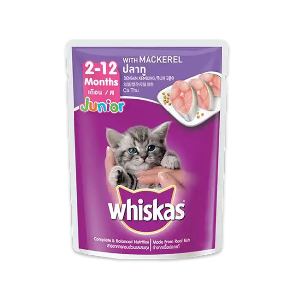 Whiskas Pouch Junior Mackerel (80gm)