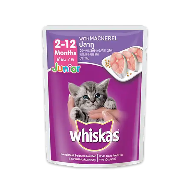 Whiskas Pouch Junior Mackerel (80gm)